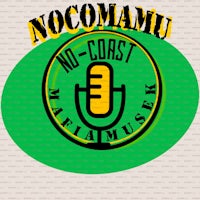 a microphone with the words nocamu no coast museum